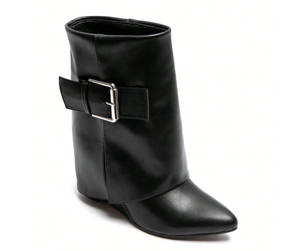 Black Vintage short boots - Kamuxury