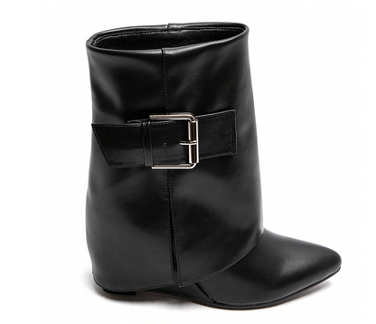Black Vintage short boots - Kamuxury