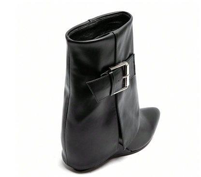 Black Vintage short boots - Kamuxury