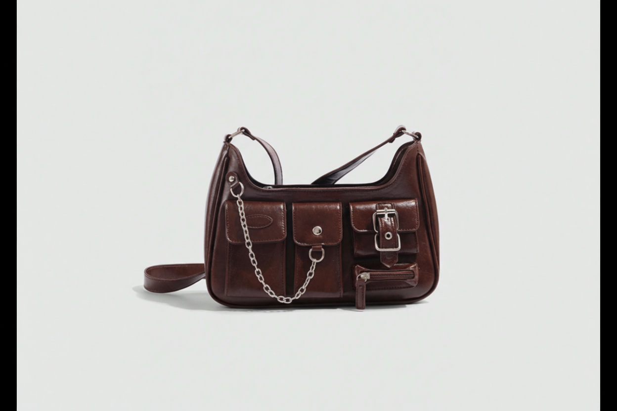Bad Girl Dark burgundy crossbody handbag