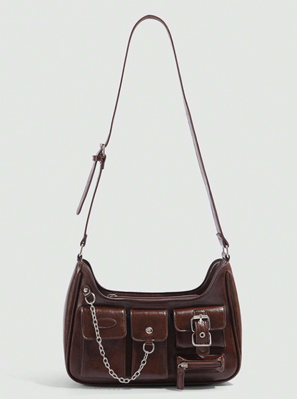 Bad Girl Dark burgundy crossbody handbag