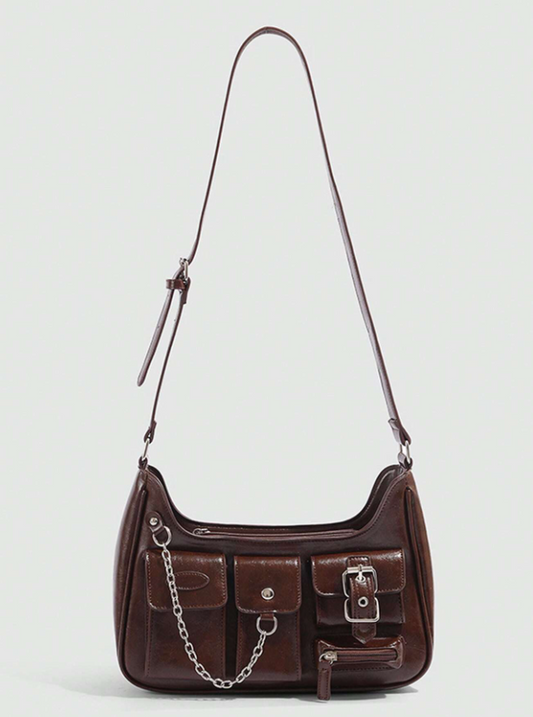 Bad Girl Dark burgundy crossbody handbag