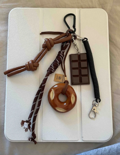 Bagel & Chocolate Keychain