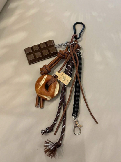 Bagel & Chocolate Keychain