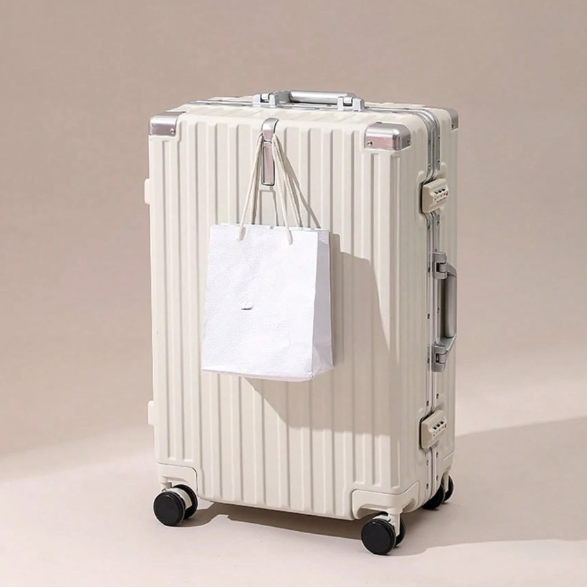 Beige Suitcase + bag for travel (two size) - Kamuxury