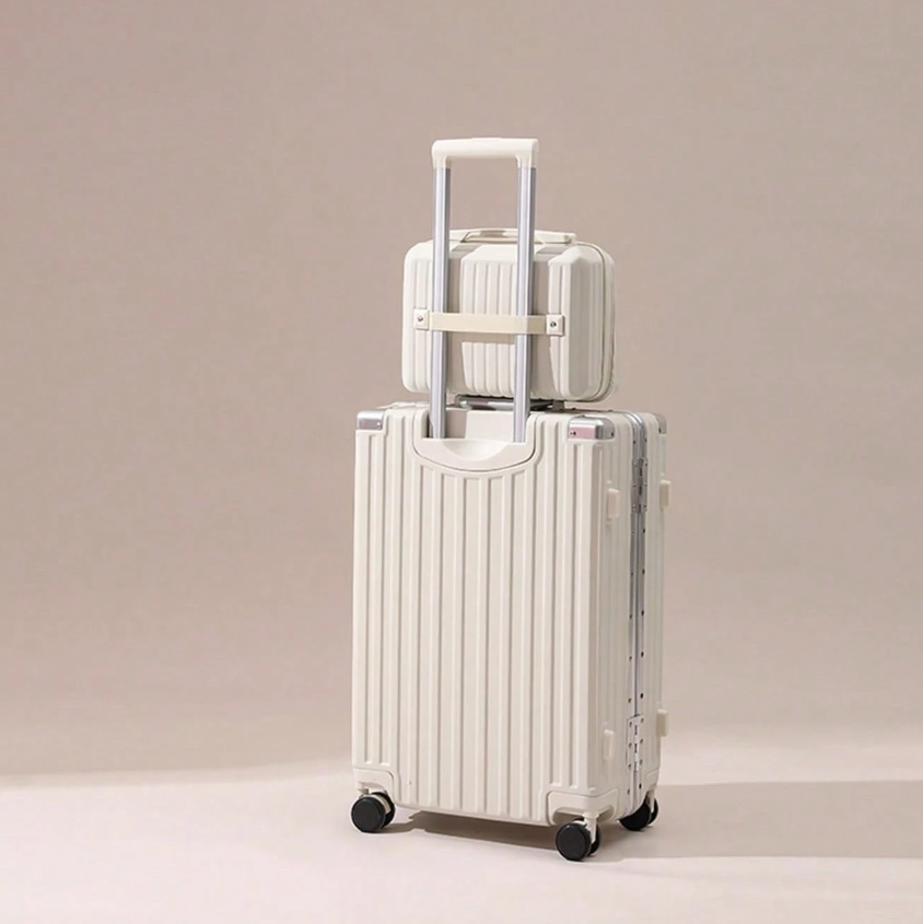 Beige Suitcase + bag for travel (two size) - Kamuxury
