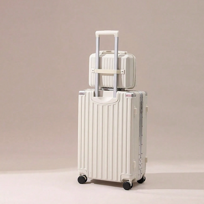 Beige Suitcase + bag for travel (two size) - Kamuxury