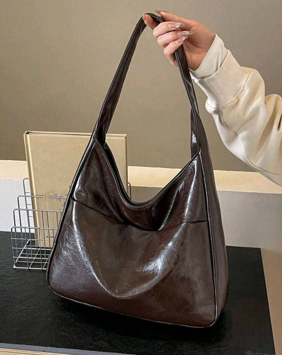 Brown handbag