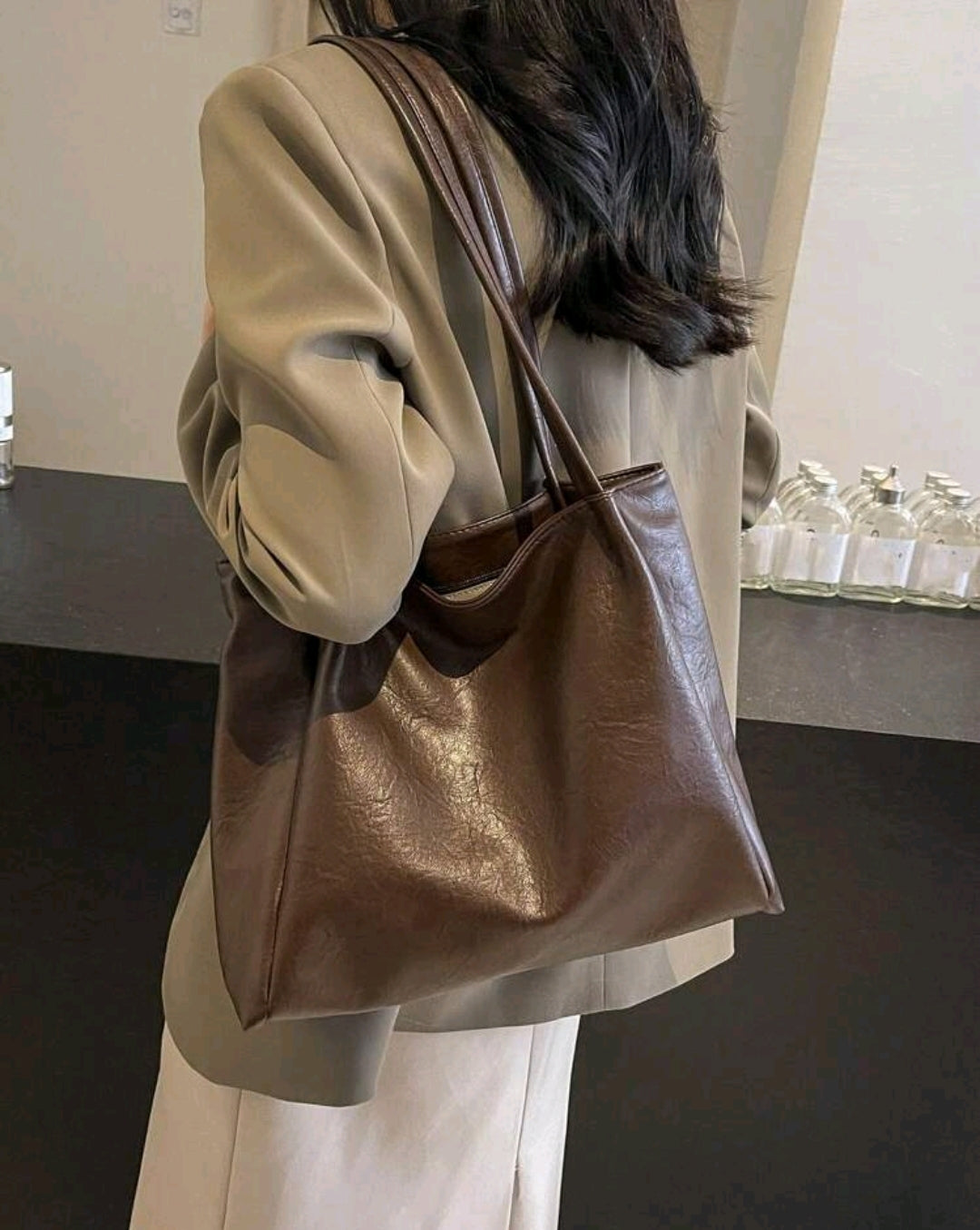 Brown handbag