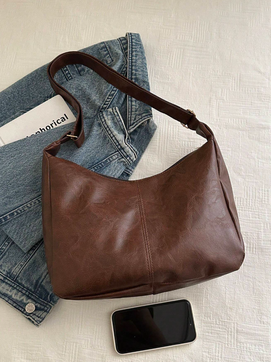 Brown crossbody handbag