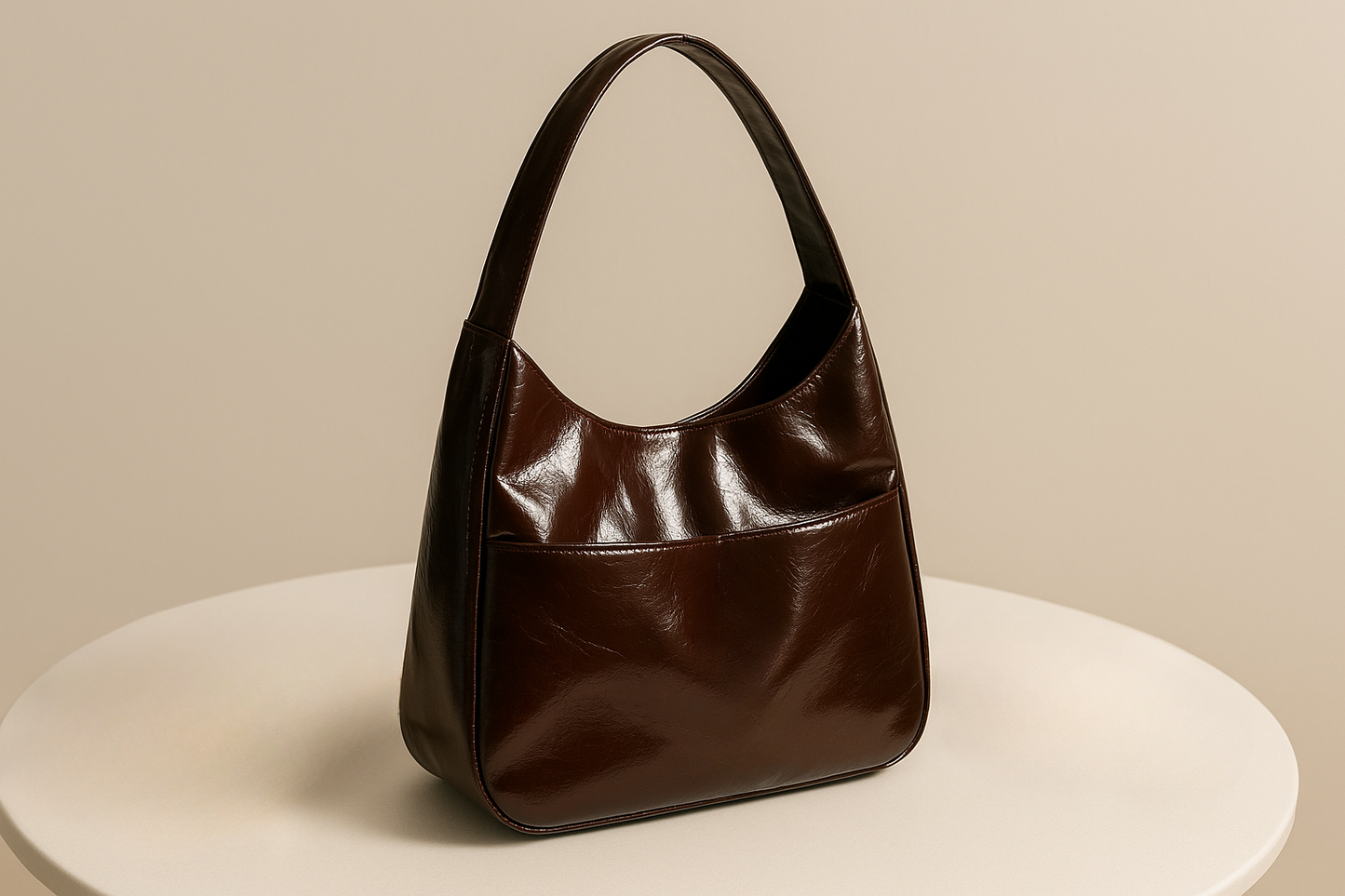 Magnifique sac à main couleur chocolat