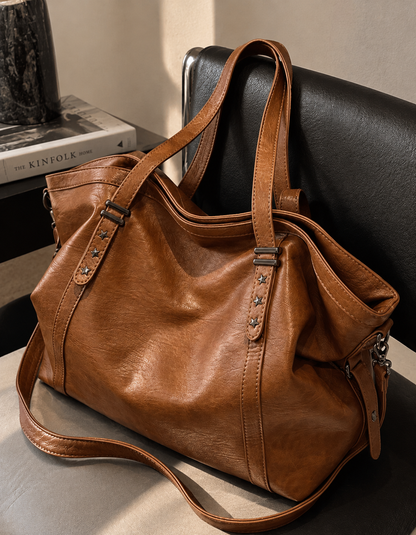 Zaarah Oversized Camel bag for school - Kamuxury