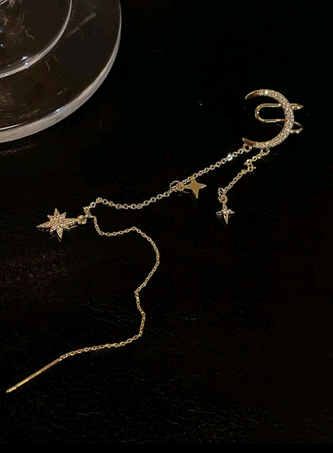 Luna collection : One piece earring - Kamuxury