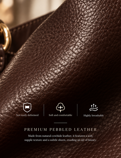 The Sienna Bag — Genuine Leather Y2K Shoulder Bag