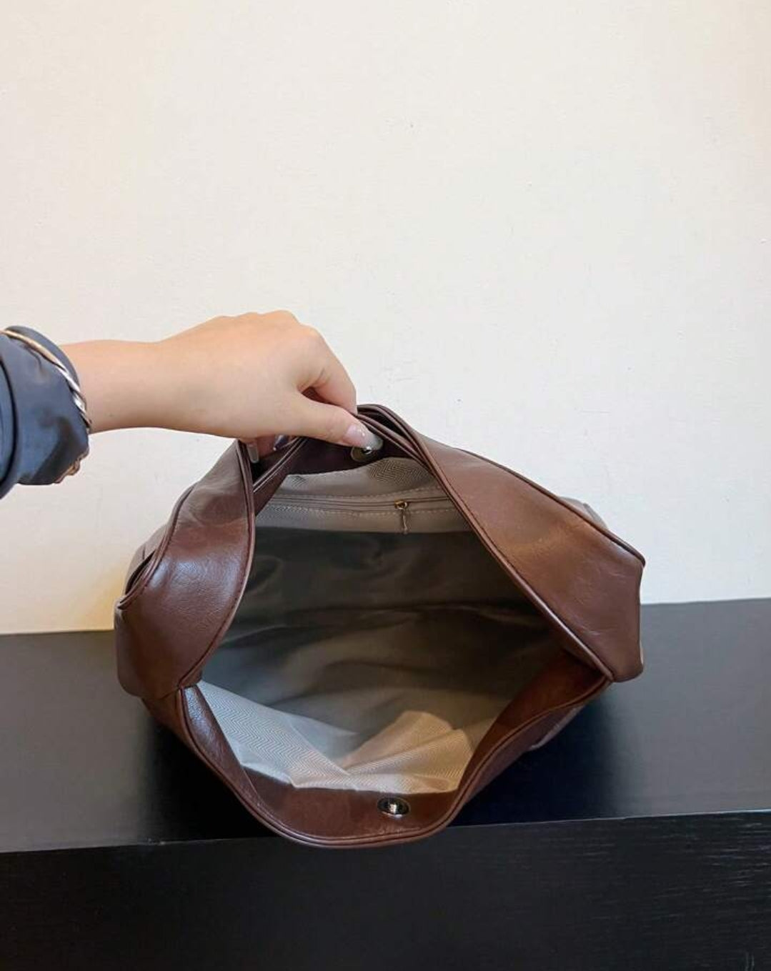 Brown handbag