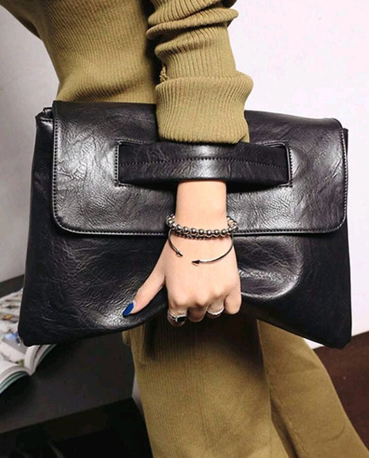 Black Clutch + Crossbody Bag (All in One!)