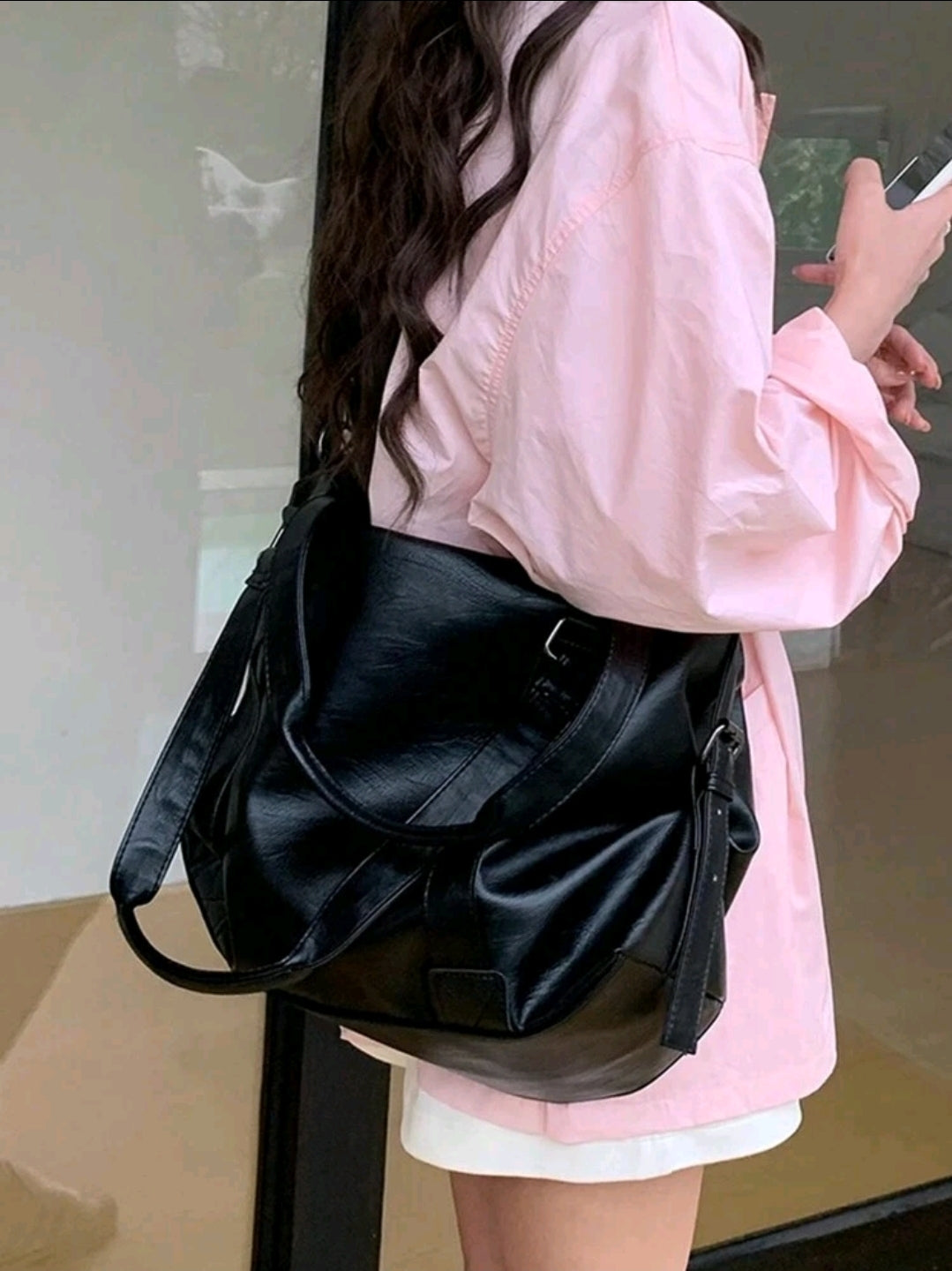 Veloria Collection : Oversized bag for school - Kamuxury