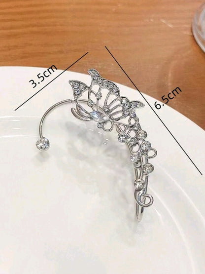 Pair of earrings Butterfly (no piercing) - Kamuxury