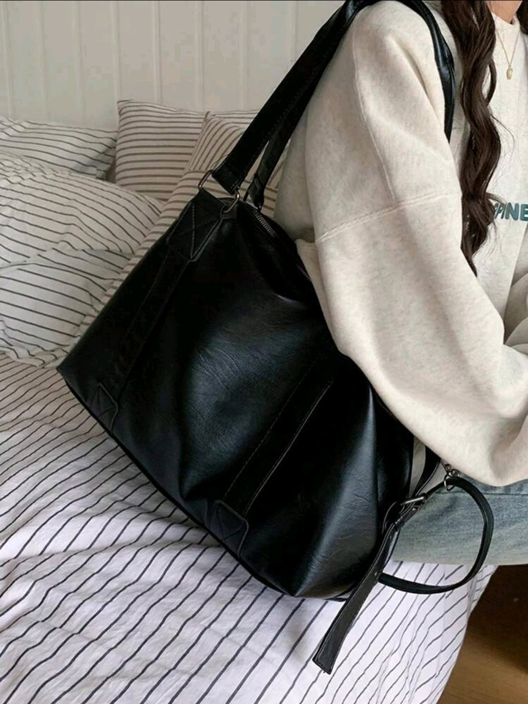 Veloria Collection : Oversized bag for school - Kamuxury