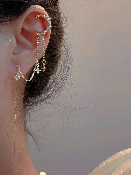 Luna collection : One piece earring - Kamuxury